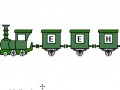 Lojë Trains and Letters