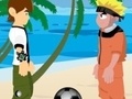 Lojë Naruto and Ben 10 play volleyball