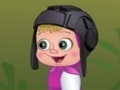 Lojë Masha and the Bear: Jumping on logs
