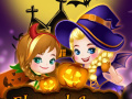 Lojë Elsa And Anna Halloween Story