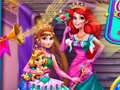 Lojë Anna And Ariel Princess Ball Dress Up