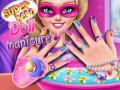 Lojë Superhero doll manicure