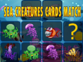 Lojë Sea creatures cards match