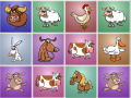 Lojë Farm animals matching puzzles