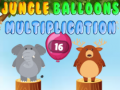 Lojë Jungle balloons multiplication