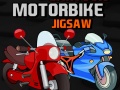 Lojë Cartoon Motorbike Jigsaw