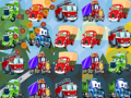 Lojë Cartoon Trucks Match 3 