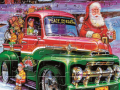 Lojë Santa Trucks Jigsaw