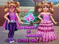 Lojë Little Girl Superhero vs Princess