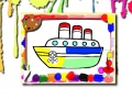 Lojë Boats Coloring Book