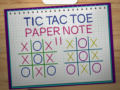 Lojë Tic Tac Toe Paper Note 2