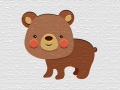 Lojë Cartoon Bear Puzzle