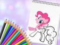 Lojë Cute Pony Coloring Book