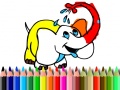 Lojë Back To School: Elephant coloring