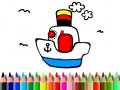 Lojë Back to School: Boat Coloring