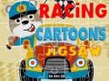 Lojë Racing Cartoons Jigsaw