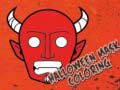 Lojë Halloween Mask Coloring Book