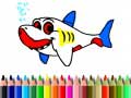 Lojë Back To School: Shark Coloring Book