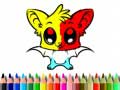 Lojë Cute Bat Coloring Book