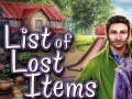 Lojë List of Lost Items