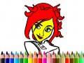 Lojë Back To School: Cute Girl Coloring