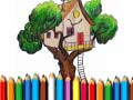 Lojë Tree House Coloring Book