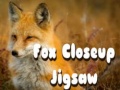 Lojë Fox Closeup Jigsaw