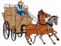 Lojë Wagons Jigsaw