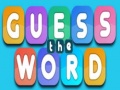 Lojë Guess The Word