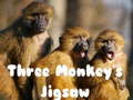 Lojë Three Monkey's Jigsaw