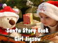 Lojë Santa Story Book Girl Jigsaw