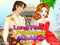 Lojë Long Hair Princess Wedding Dress up