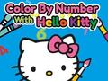 Lojë Color By Number With Hello Kitty