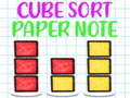 Lojë Cube Sort Paper Note