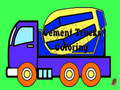 Lojë Cement Trucks Coloring