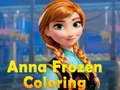 Lojë Anna Frozen Coloring