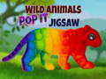 Lojë Wild Animals Pop It Jigsaw