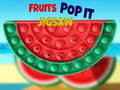 Lojë Fruits Pop It Jigsaw