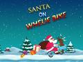 Lojë Santa On Wheelie Bike