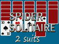 Lojë Spider Solitaire 2 Suits