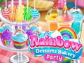 Lojë Rainbow Desserts Bakery Party