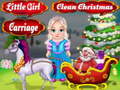 Lojë Little Girl Clean Christmas Carriage