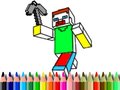 Lojë Back to School: Minecraft Coloring