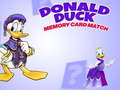 Lojë Donald Duck memory card match