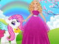 Lojë Barbie and Pony Dressup