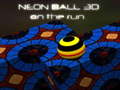 Lojë Neon Ball 3d on the run
