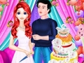 Lojë Mermaid Girl Wedding Cooking Cake