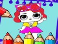 Lojë Coloring Dolls Book