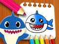 Lojë Baby Shark Coloring Book