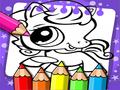 Lojë Littlest Pet Shop Coloring Book